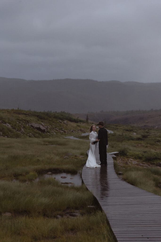 Tablelands Newfoundland elopement photography.