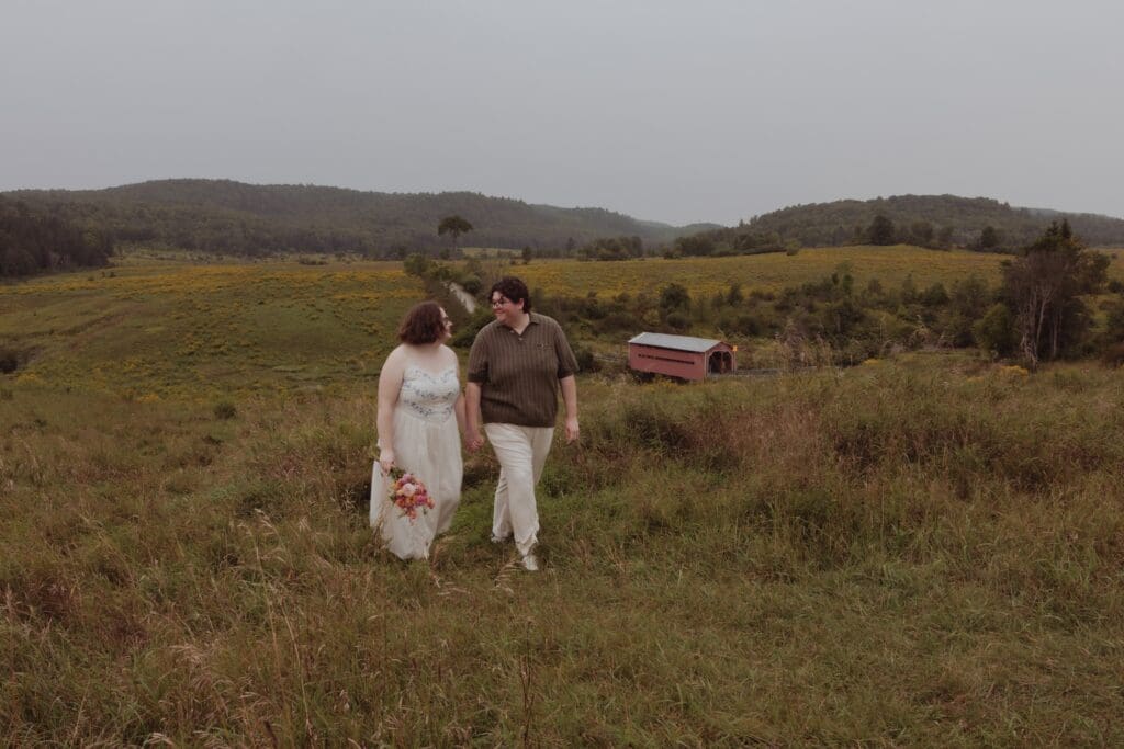 LGBTQ+ couples session in Gatineau Park.