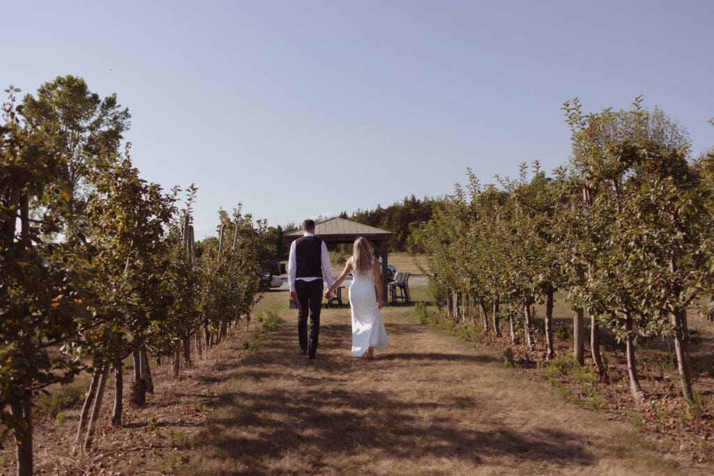 Prince Edward County Elopement in Waupoos, Ontario at the County Cider Company.