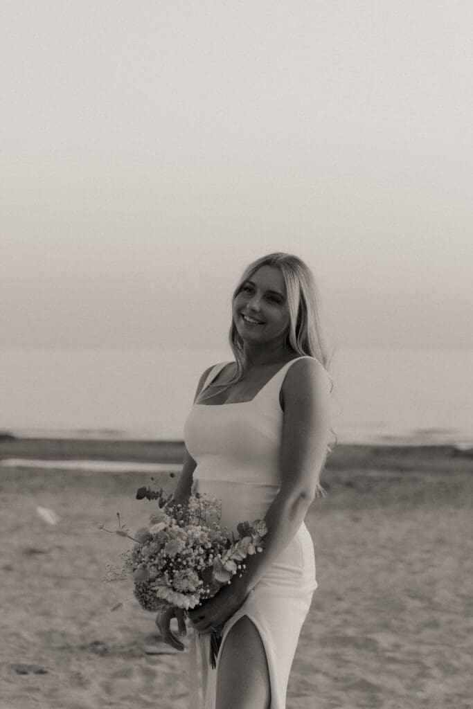 Sandbanks Outlet Beach Elopement photos.