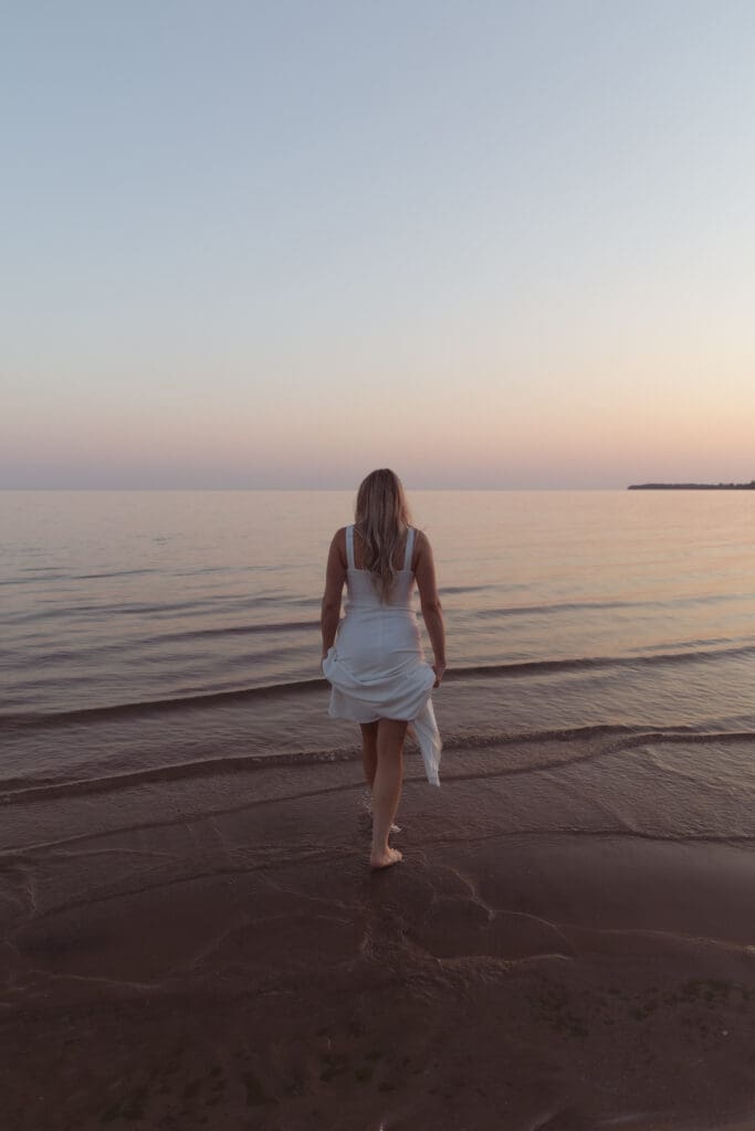 Sandbanks Outlet Beach Elopement photos.