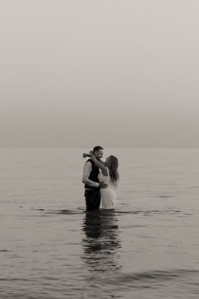 Sandbanks Outlet Beach Elopement photos.