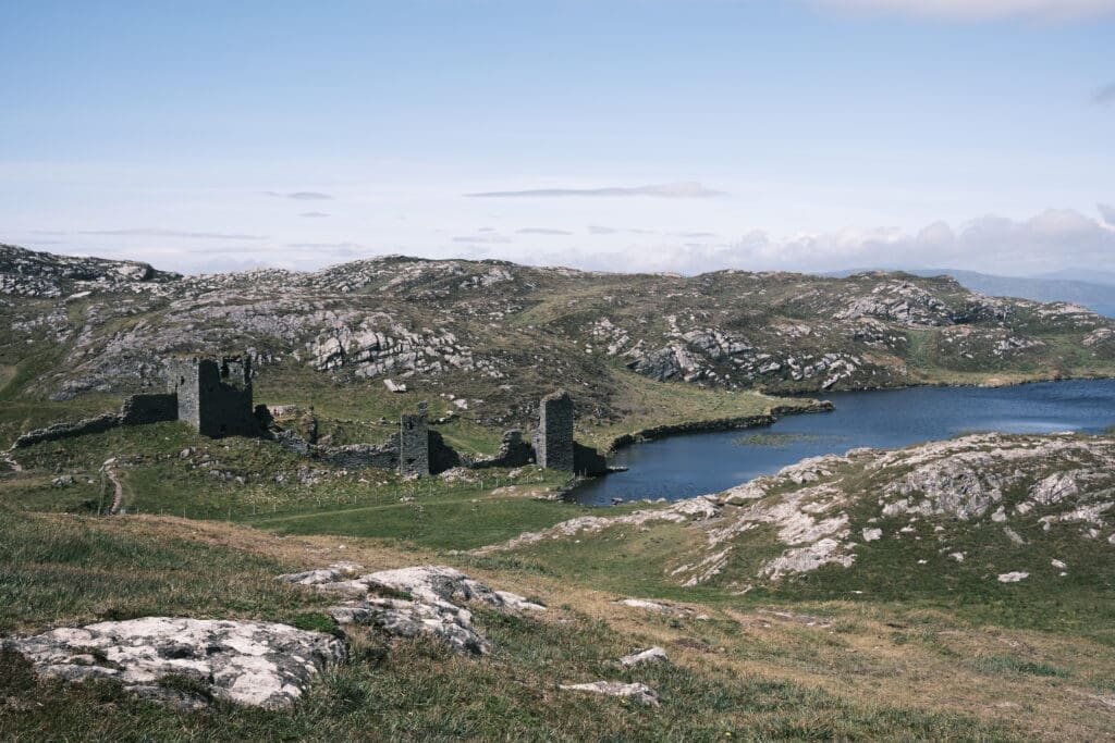 A view of Three Castle Head.