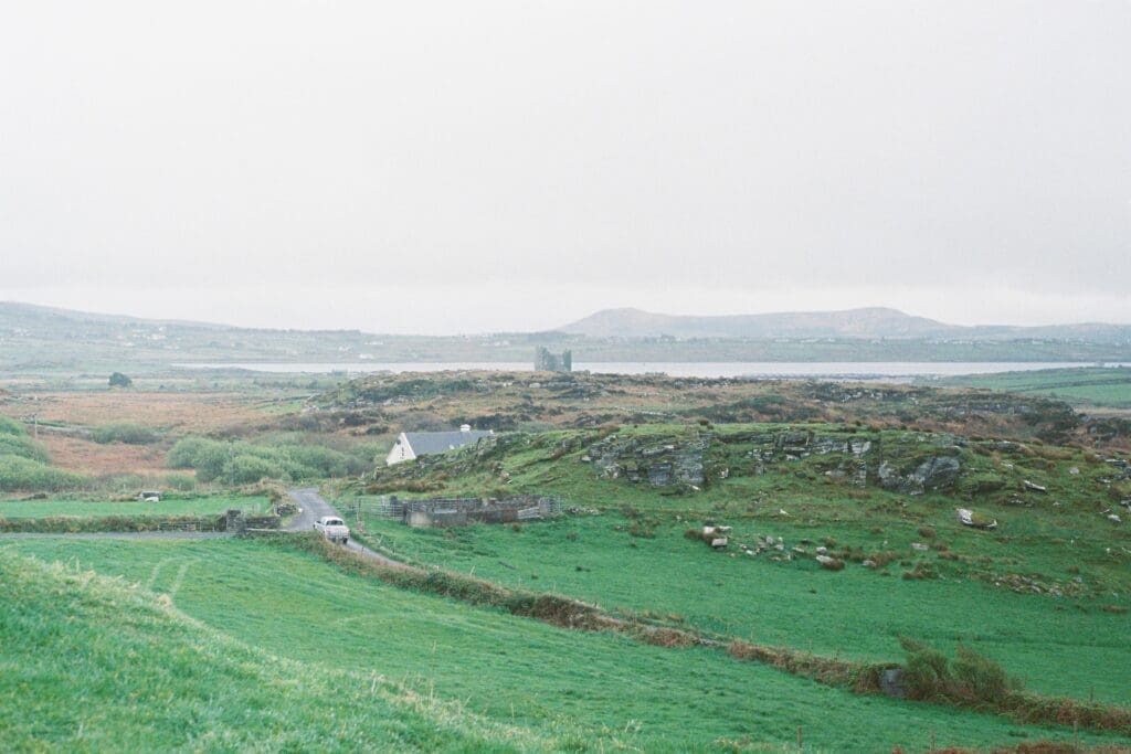 A ruin castle along the Ring of Kerry, a unique and romantic spot for an Ireland elopement.