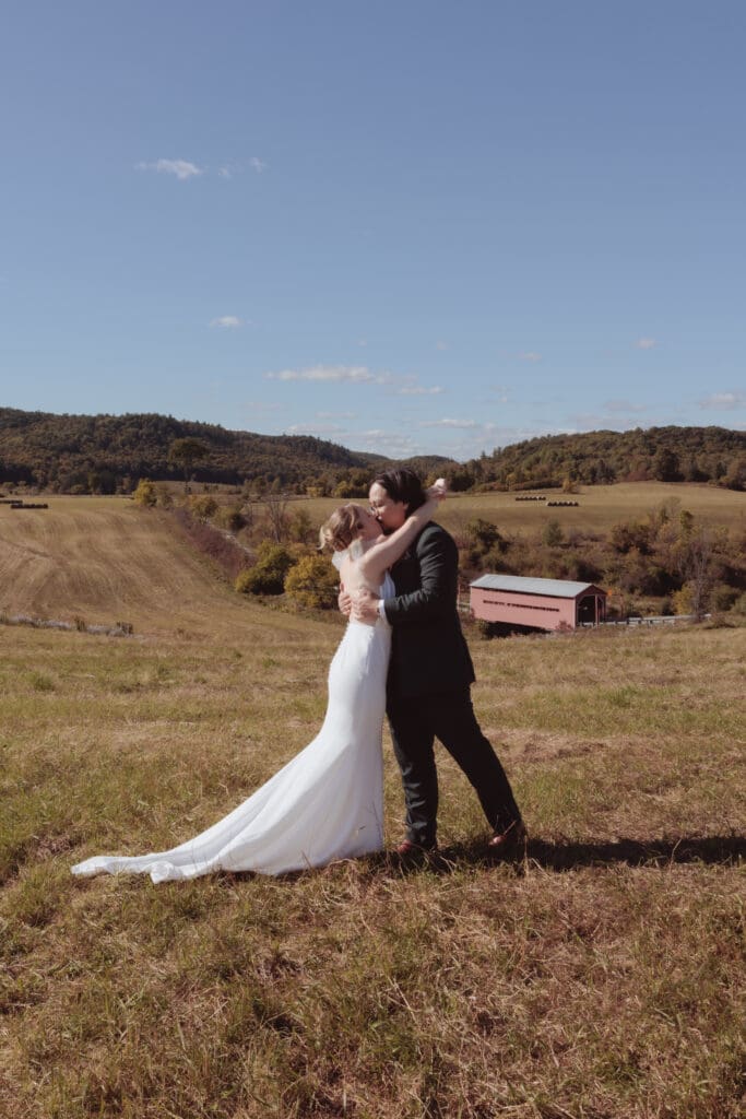 Wedding portraits in Meech Creek Valley, Quebec.