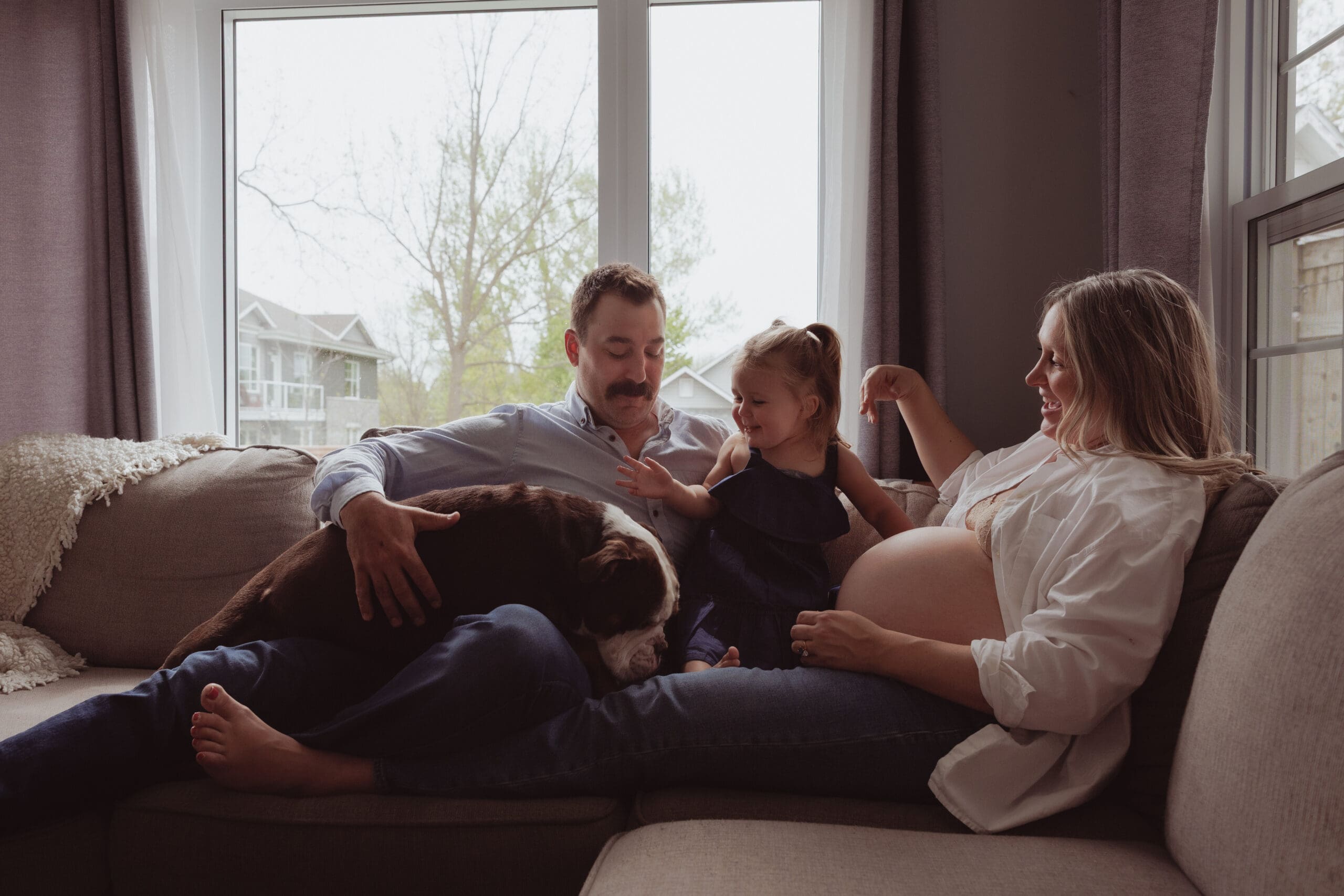 In-home maternity session in Kemptville, Ontario